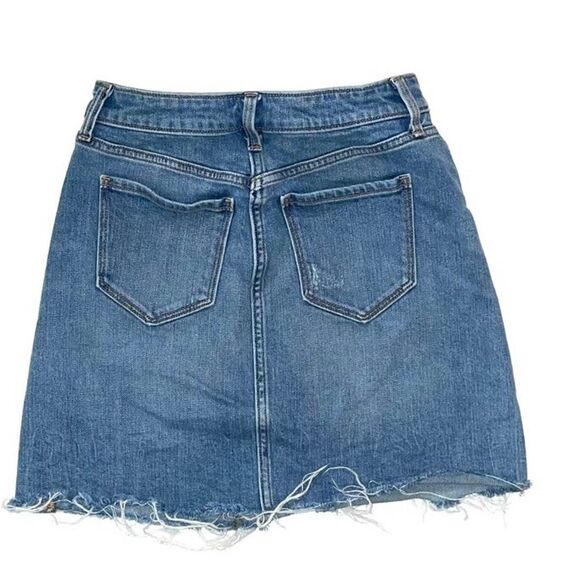 Old Navy Raw Hem Denim Skirt Size 0 - Picture 2 of 3